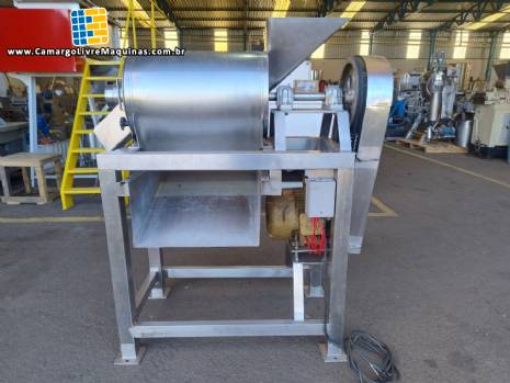 Despolpadeira horizontal de um estgio em ao inox Mecamau