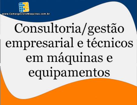 Consultoria em m�quina de embalagens, nacionais e importadas, programa��o e reposi��o de pe�as