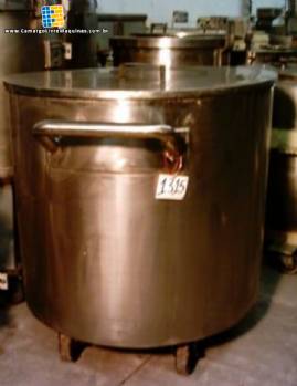 Tanque encamisado em inox 316