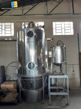 Secador Sray Dryer granulador leito fluidizado Yenchen 170 kg