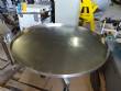 Mesa classificatria acumuladora giratria em ao inox 1100 mm