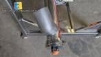 Rosca alimentadora transportadora helicoidal inclinada com silo receptor em inox Maqinox