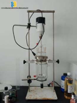 Reator encamisado de vidro de bancada Adonex 1 litro 1000 ml