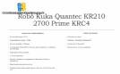 Rob KUKA Quantec KR 210 2700 Prime KRC4