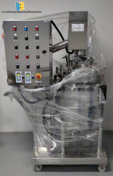 Reator de press�o 100 L em inox 316 L com elevador de tampa ano 2025