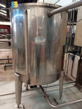 Tanque para armazenamento em ao inox 1000 litros Zegla