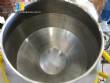Drageadeira tipo betoneira lisa basculante em inox Bravaeco 500 litros