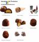 Dosadora One Shot para chocolates doces com 3 bicos Vonin