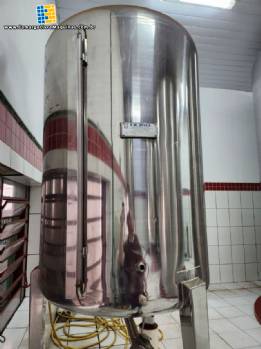 Tanque misturador agitador em a�o inox Zegla 1.000 litros