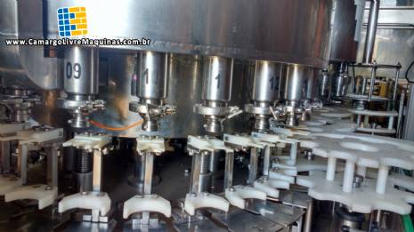 Envasadora tampadora rotativa 25 bicos frasco garrafas c�lula de carga Zegla