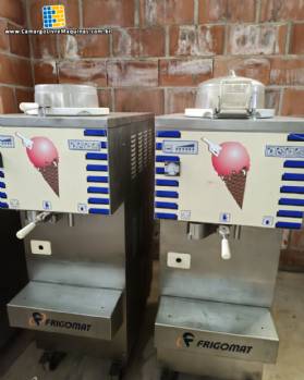 Produtora de sorvete gelato italiano em inox Frigomat 80 / 100 litros