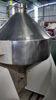 Misturador de p duplo cone em ao inox 100 litros