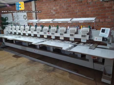 Maquina de bordar 12 cabe�as Sansei