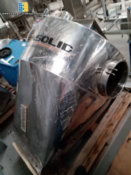 Silo vertical com rosca transportadora helicoidal em inox Consolid