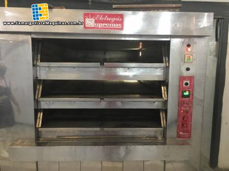 Forno de lastro ciclo térmico Supremax para panificação, pizzarias e confeitaria Forno de lastro ciclo térmico Supremax para panificação, pizzarias e confeitaria