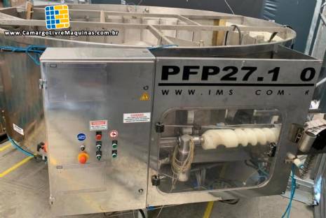 Posicionador alimentador de frascos em inox IMSB Posicionador alimentador de frascos em inox IMSB