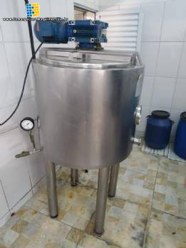 Tanque pasteurizador para iogurtes inox Mundinox 200 litros Tanque pasteurizador para iogurtes inox Mundinox 200 litros