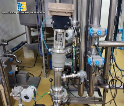 Válvula de controle em aço inox sanitário SAMSON Válvula de controle em aço inox sanitário SAMSON